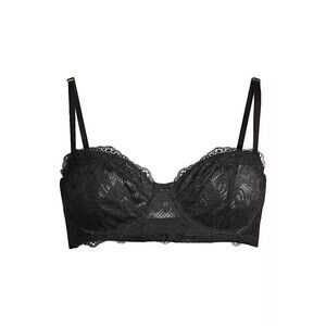 Free People Sorento Demi Longline Bra Black Size 32DD